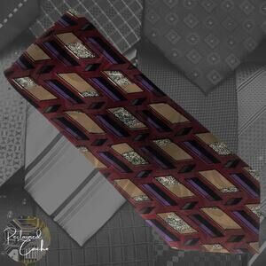 Multicolor Geometric Design Tie